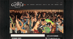 Desktop Screenshot of gabbyscabaret.com