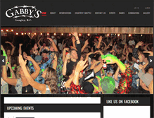 Tablet Screenshot of gabbyscabaret.com